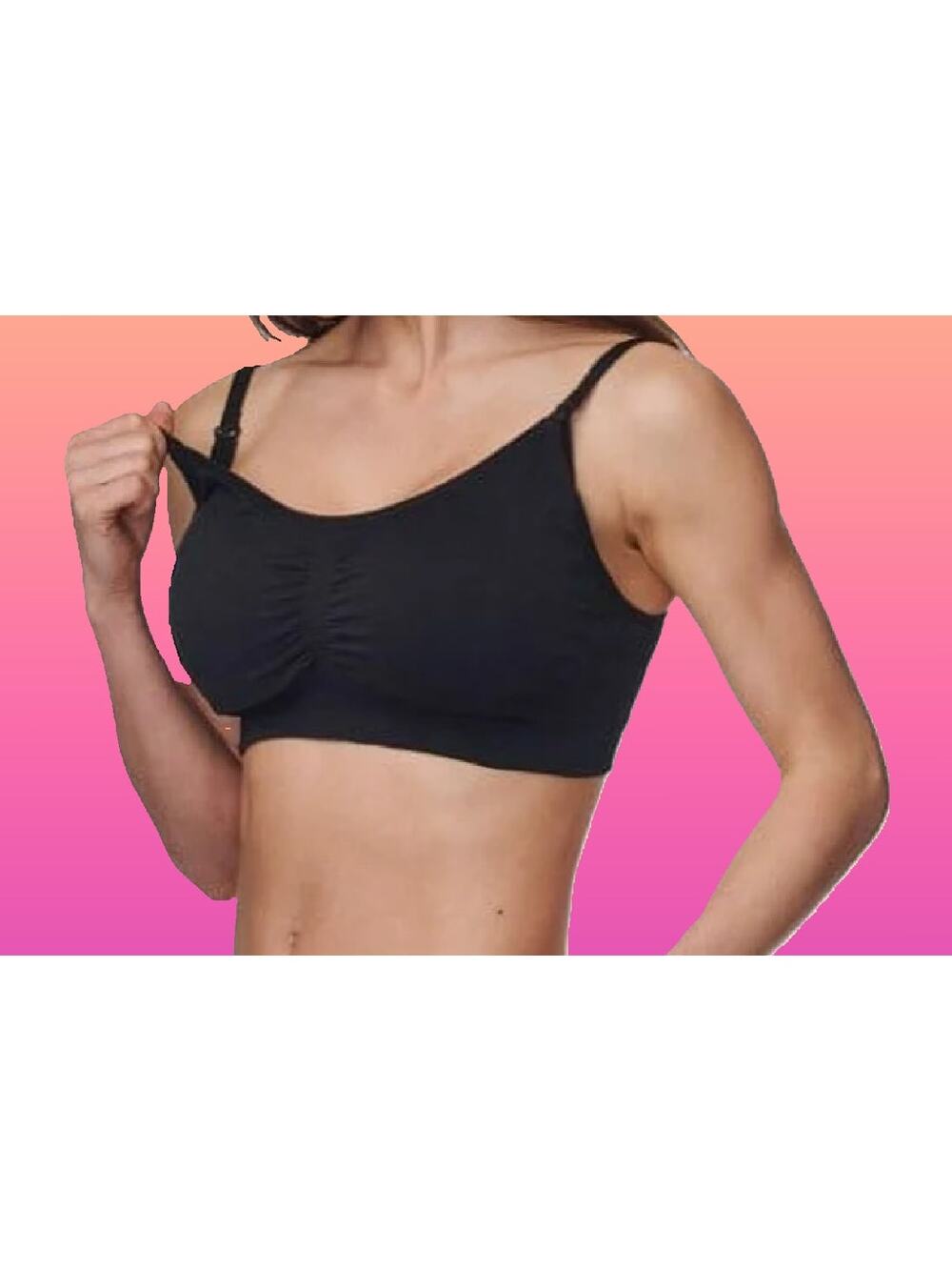 Classic Fit Black Maternity Nursing Bra Size Small